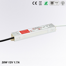 DC 12V 20W 1.7A Waterproof IP67 Electronic LED Driver outdoor use power supply led strip transformers adapter,Free shipping 2024 - buy cheap