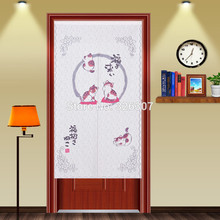 Taiwan Japan plutus cat recruit smile blessing god good luck cloth curtain home act portiere hangings thicken door curtain 2024 - buy cheap