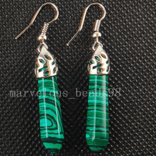 Free shipping Fashion Jewelry  Malachite  Hexagonal Pointed Reiki Chakra Earring MC3115 2024 - buy cheap