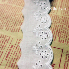 1yard Width:4cm Sweet Floret Design Cotton Embroidered Lace Garment Fabric Trims Cloth Lace Scrapbooking Accessories(ss-4933) 2024 - buy cheap