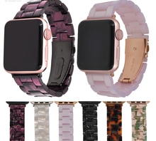 Ремешок из смолы для apple watch 3/2/1 42 мм/38 мм iwatch браслет наручные часы аксессуары ремешок для часов 2024 - купить недорого