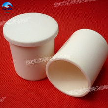 99.5% high purity alumina al2o3 ceramic corundum crucible /Cylindrical ceramic refractorye crucible with lid dia60x60mm 120ml 2024 - buy cheap