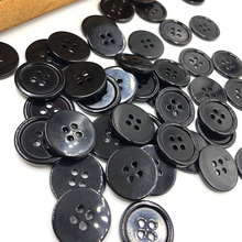 100pcs 20mm 4 holes flat black buttons scrapbook craft diy sewing decorative material PH199 2024 - buy cheap