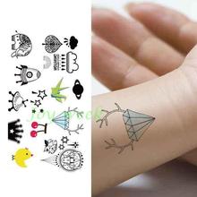 Водостойкая Временная тату-наклейка, милый космический корабль, тату, Мультяшные тату-наклейки, флэш-тату, искусственные татуировки для искусственных волос 2024 - купить недорого
