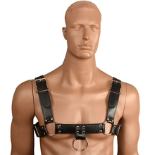 Adjustable PU Leather Bondage Harness Men Sex Fetish Bondage Restraints Male Sexy Lingerie Body Harness Belt Straps Clubwear 2024 - buy cheap