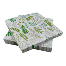 Omilut 20pcs Palm Leaves Disposable Paper Tropical Palm Leaves Hawaiian Party Decoration Summer Party Supplies For Gift 2024 - buy cheap