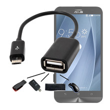 Микро USB 2,0 хост OTG кабель адаптер для Asus Zenfone 3 Laser 2 Max Selfie 4 5 6 для Asus Zenpad 7,0 S 8,0 10 планшет OTG адаптер 2024 - купить недорого