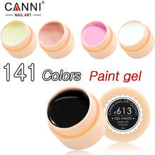 CANNI 5ml Gel Nail Polish Varnish Professional Soak Off Solid UV Gel Polish Nail Painting Gel Ink Lacquer 2024 - buy cheap