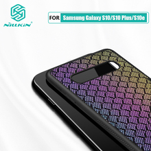 NILLKIN тканый полиэфирный сетчатый светоотражающий чехол PC задняя крышка для Samsung Galaxy S10 чехол/S10 Plus/S10e чехол 5,8/6,1/6,4 2024 - купить недорого