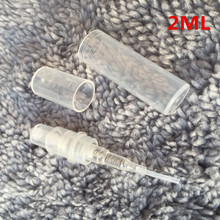 Free Shipping 50pcs/lot High Quality Small Plastic Spray Bottle 2ml Perfume Sample Vials Clear Mist Sprayer Atomizer Wholesale 2024 - buy cheap