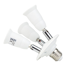 Ajustável 5 em 1/4 em 1/3 em 1 e27 suporte da base da lâmpada do bulbo 90 v-240 v lâmpadas adaptador suporte da lâmpada conversor e27 flexível estendido 2024 - compre barato