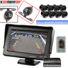 Koorinwoo LED Display Car front rear Parking Sensors 8 Radars Kits 22MM Monitor Detector Automobile Parking Distance Image Blind 2024 - compre barato