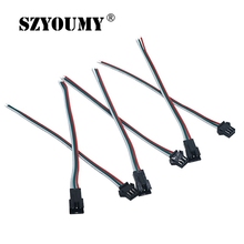 SZYOUMY 100 pairs 2pin/3pin/4pin/5pin SM JST connector male and female for 5050/3528 WS2812B/WS2811, LED Strip 2024 - buy cheap