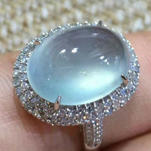 Милый женский большой овальный камень кольцо Уникальный стиль роскошные серебряные обручальные кольца обещание обручальные кольца для же... 2024 - купить недорого