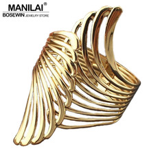 Женский браслет на запястье MANILAI, золотистый браслет с крыльями из сплава, модель BL354 2024 - купить недорого