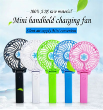 Foldable Hand Fans Battery Operated Rechargeable Handheld Mini Fan Electric Personal Fans Hand Bar Desktop Fan 2024 - buy cheap