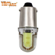 1Pcs BA9S T4W 363 1895 233 super bright Round 3D COB LED Pure White Car License Plate Light Bulb Auto Lamp marker light DC 12V 2024 - buy cheap