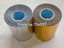 2 Rolls(gold and slilver) Hot Foil Stamping Paper Heat Transfer Anodized Gilded Paper with Shipping Cost Fee 2024 - buy cheap