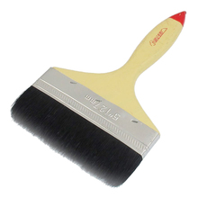 New 5" Wide Red Tip Wood Handle Black Nylon Filament Oil Painting Painter Brush 2024 - buy cheap