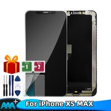 ЖК-дисплей AAA + + для iPhone XS MAX, ЖК-дисплей с дигитайзером сенсорного экрана в сборе, запасные части для iPhone XS MAX, ЖК-дисплей + подарок 2024 - купить недорого