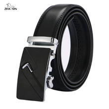 Famous Brand Black Belt Men Hight Quality Genuine Luxury Leather Belts for Men,Strap Male Metal Automatic Buckle 2024 - buy cheap