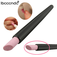 1pc Black Quartz Scrubs Stone Cuticle Remover Stick Pen Spoon Cut Nail Pusher Manicure Care Tools Cuticle Nail Art Pusher 2024 - buy cheap