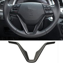 For Hyundai Tucson 2018 2017 2016 2015 Car Steering Wheel Decoration Bezel Cover Trim Car Styling Stickers ABS 2024 - buy cheap