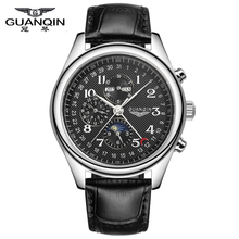 Watches Men Luxury Brand GUANQIN Automatic Mechanical Watch Waterproof Perpetual Calendar Leather Wristwatch relogio masculino 2024 - buy cheap