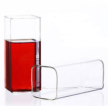Квадратная термостойкая стеклянная чашка для фруктового сока 350 мл OS 0080, 2 шт./лот 2024 - купить недорого
