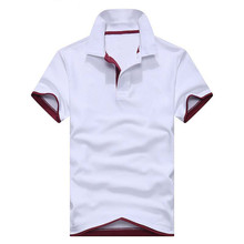 Camisa polo masculina de algodão, camisa de manga curta tamanhos grandes 2024 - compre barato
