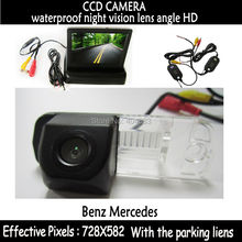 Accesorios para coche CCD cámara de visión trasera con monitor de espejo para Benz clase C W203 Clase E W211 clase CLS 300 W219 R350 R500 2024 - compra barato