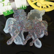 Molde de silicona con forma de caballo y Animal para hornear Chocolate líquido, moldes suaves para pastel, herramienta para hornear, DIY, FQ3371 2024 - compra barato