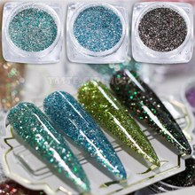 1g/Jar Holographic Diamond-Shine Nail Glitter Nail Dip Powder Chrome Pigment Dust Nail Art Decorations Manicure Design DIY WCF# 2024 - buy cheap