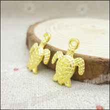 160 pcs Charms  Tortoise Pendant  Gold plated  Zinc Alloy Fit Bracelet Necklace DIY Metal Jewelry Findings 2024 - buy cheap
