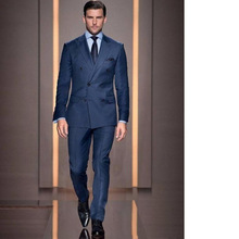 Terno masculino estilo verão, slim fit, sob medida, de alta qualidade, smoking para homens (jaqueta + calça) 2024 - compre barato