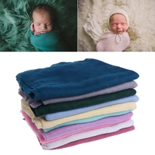 Мягкое вязаное эластичное одеяло для новорожденных, s40 * 150 см 2024 - купить недорого