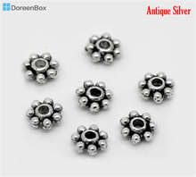 Doreen Box hot-  1000PCs Tiny Daisy Spacers Beads 4mm Dia. (B00902) 2024 - buy cheap