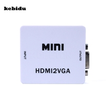 New HDMI-compatible to VGA Converter With Audio HDMI2VGA 1080P Adapter Connector For PC Laptop to HDTV Projector 2 VGA Converter 2024 - buy cheap