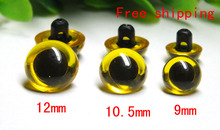 free shipping!! 30pairs /lot safety eyes yellow color  Button toy eyes--9mm/10.5mm/12mm can choose 2024 - buy cheap