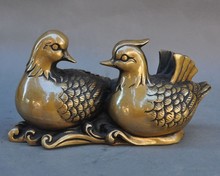 Christmas, Chinese bronze auspicious bird, Valentine's day, mandarin duck, Art Deco statue, Halloween. 2024 - buy cheap