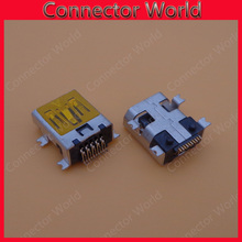 10-500 шт./лот MINI micro USB 10pin гнездовой разъем SMT Тонущая пластина с установочным штифтом порт для зарядки Бесплатная доставка 2024 - купить недорого