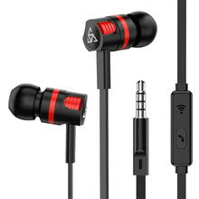Auriculares con cable JBCO con micrófono en el oído auriculares estéreo 3,5mm súper graves auriculares deportivos para teléfono móvil 2024 - compra barato