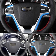 For Proton X70 2018 2019 Accessories ABS Plastic Chrome Car Steering Wheel Decoration Cover Trim Car Sticker Styling 4pcs 2024 - buy cheap