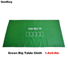 Baccarat-Conjunto de póker Texas Hold'em, tela de mesa de fieltro Fietro, tela no tejida, verde/negro 2024 - compra barato