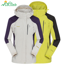 LoClimb M-7XL Кемпинг пеший Туризм куртка для мужчин женщин Весенняя уличная спортивная водонепроницаемая куртка для альпинизма Женская ветровка AM254 2024 - купить недорого