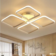 New Modern Design Led Ceiling Lights For Living Room Bedroom Appliances White Color House Square Led Ceiling Lamp lampara techo 2024 - buy cheap