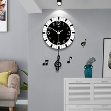 Креативные трендовые настенные часы для гостиной, современный минималистичный стиль, оригинальные настенные часы для спальни, бесшумные часы для дома 2024 - купить недорого