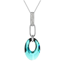 Women Crystals from Swarovski Pendant Necklace Fashion Oval Crystal Necklaces Wedding Jewelry Femme Accessories 2024 - buy cheap