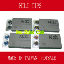 10pcs/lot Original Taiwan NILI Black billiards pool cue tips 14MM 9layers pigskin leather SS/S/M/H like Kamui tips High quality 2024 - buy cheap