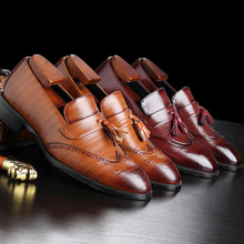 Zapatos de marca italiana para Hombre, mocasines sin cordones, calzado Formal de boda, Zapatos Oxford de cuero, Vesti 2024 - compra barato